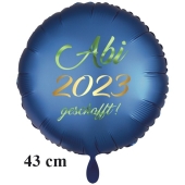 Abi 2023 geschafft! Blauer Luftballon mit Helium