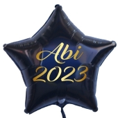 Abi 2023 Stern-Luftballon aus Folie mit Helium Ballongas