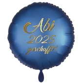 Abi 2025 geschafft! Blauer Luftballon mit Helium