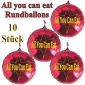 All you can eat Dekoration mit Luftballons in Restaurants