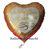 Alles Gute zur Hochzeit, Luftballon aus Folie