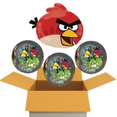 4 Angry Birds Orbz Luftballons aus Folie, inklusive Helium