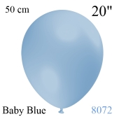 Luftballon in Vintage-Farbe Baby Blue, 20"