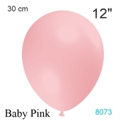 Luftballon in Vintage-Farbe Baby Pink, 12"