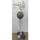 Ballon-Bouquet mit Konfetti Ballon 