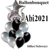 Ballon-Bouquet Abi 2021 mit 12 Luftballons