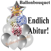 Ballon-Bouquet Endlich Abitur mit 10 Luftballons