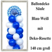  Bayrische Wochen - Ballondeko-Säule mit Rosette bayrische Rauten - Festzeltdekoration - Raumdekoration in Gaststätten und Restaurants