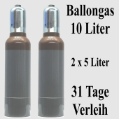 Ballongas Helium 10 Liter Mehrwegflaschen