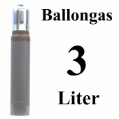 3 Liter Ballongas Helium Mehrwegflasche