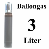 Ballongas Helium 3 Liter Mehrwegflasche