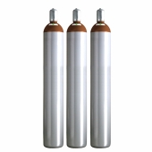 Ballongas Service NRW 3 Ballongasflaschen 50 Liter, 99,996 reines Helium