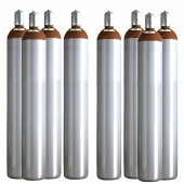 Ballongas Service NRW 8 Ballongasflaschen 50 Liter, 99,996 reines Helium