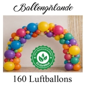 Ballongirlande Bunter Kindergeburtstag