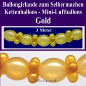 Ballongirlande zum Selbermachen - Dekoration Goldene Hochzeit