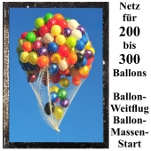 Ballonnetz, Netz für 200 bis 300 Luftballons zu Ballonmassenstart und Ballonweitflug