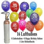 Ballons-Helium-Set-16-Luftballons-mit-Heliumflasche-8-Zahlenballons-8-Happy-Birthday-Ballons