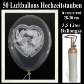 Ballons-Helium-Set-50-Luftballons-Hochzeitstauben, Ringe, Herzen und-3,5-Liter-Helium-Ballongasflasche-zur-Hochzeit