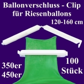 Ballonverschlüsse, Clips, Fixverschlüsse für Riesenballons 350er und 450er, 100 Stück