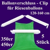 Ballonverschlüsse, Clips, Fixverschlüsse für Riesenballons 350er und 450er, 5 Stück