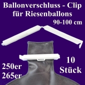 Ballonverschlüsse, Clips für Riesenballons aus Latex von 90 cm bis 100 cm, 10 Stück