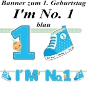Banner I'm No. 1, blau