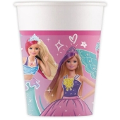 Partybecher Barbie Fantasy zum Kindergeburtstag, 8 Stück