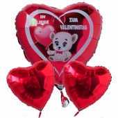 Valentinstag, schwebende Helium Luftballons, Bouquet 3