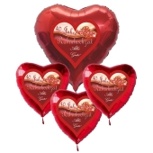Bouquet aus Luftballons zur Rubinhochzeit