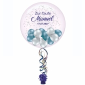 personalisierter Bubble Ballon zur Taufe