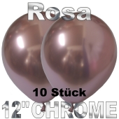 Luftballons in Chrome Rosa 30 cm, 10 Stück