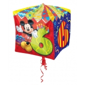 Cubez Luftballon aus Folie Mickey Mouse zum 6. Geburtstag