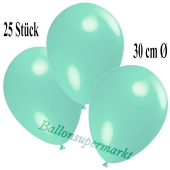 Deko-Luftballons Aquamarin, 25 Stück