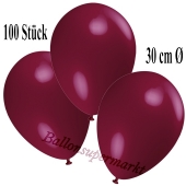 Deko-Luftballons Bordeaux, 100 Stück