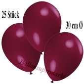 Deko-Luftballons Bordeaux, 25 Stück