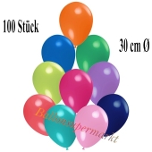 Deko-Luftballons Bunt gemischt, 100 Stück