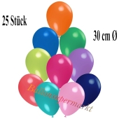 Deko-Luftballons Bunt gemischt, 25 Stück