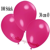 Deko-Luftballons Fuchsia, 100 Stück