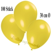 Deko-Luftballons Gelb, 100 Stück