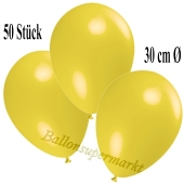 Deko-Luftballons Gelb, 50 Stück