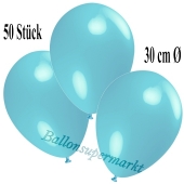 Deko-Luftballons Hellblau, 50 Stück