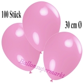Deko-Luftballons Rosa, 100 Stück