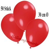 Deko-Luftballons Rot, 50 Stück