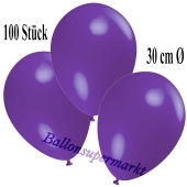 Deko-Luftballons Violett, 100 Stück