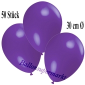 Deko-Luftballons Violett, 50 Stück
