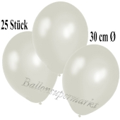 Deko-Luftballons Metallic Perlmutt, 25 Stück