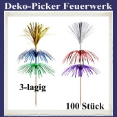 Deko-Picker Feuerwerk, 3-lagig