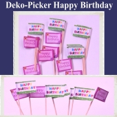 Deko-Picker Happy Birthday