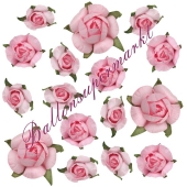 Dekorosen-Konfetti, rosa zur Hochzeit, Kommunion und Taufe