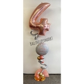 Ballon-Bouquet mit Folienballon Holografisch